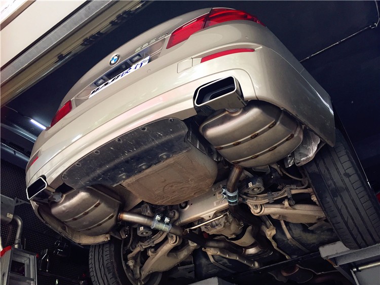 寶馬525改裝535款雙邊方口原廠(chǎng)排氣