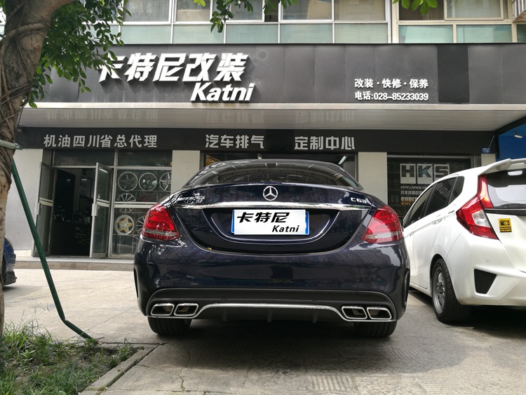 成都奔馳C200改裝AMG包圍鍛造輪轂