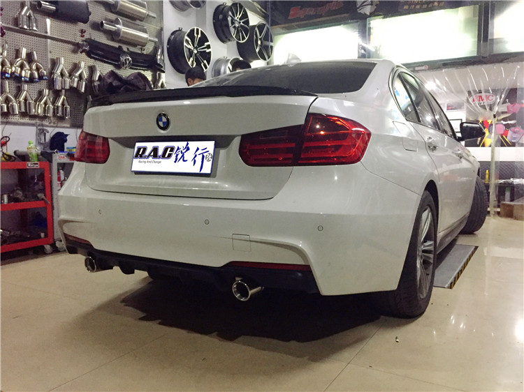 寶馬320改裝MP尾段排氣M3前杠MP后杠側裙碳纖尾翼HSR頭段