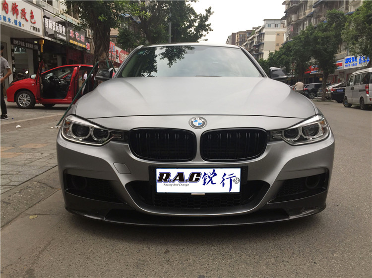 寶馬320改裝KW避震MT包圍全車拉絲鈦車身膜