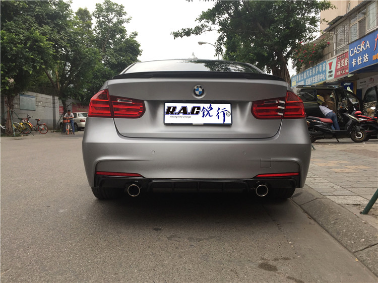 寶馬320改裝KW避震MT包圍全車拉絲鈦車身膜