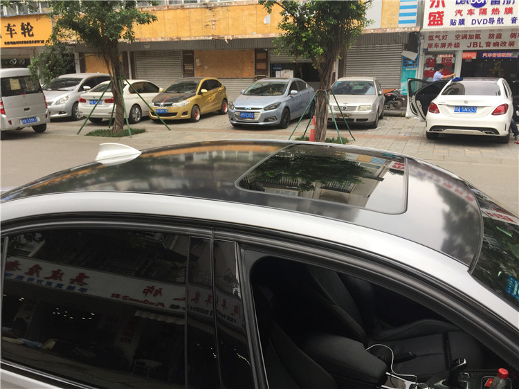 寶馬320改裝KW避震MT包圍全車拉絲鈦車身膜