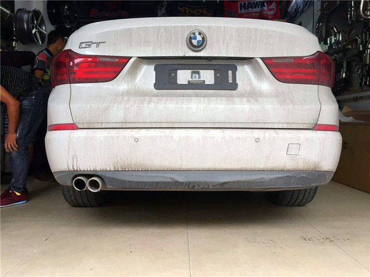 寶馬528GT改裝方口尾喉套件原廠雙邊后唇