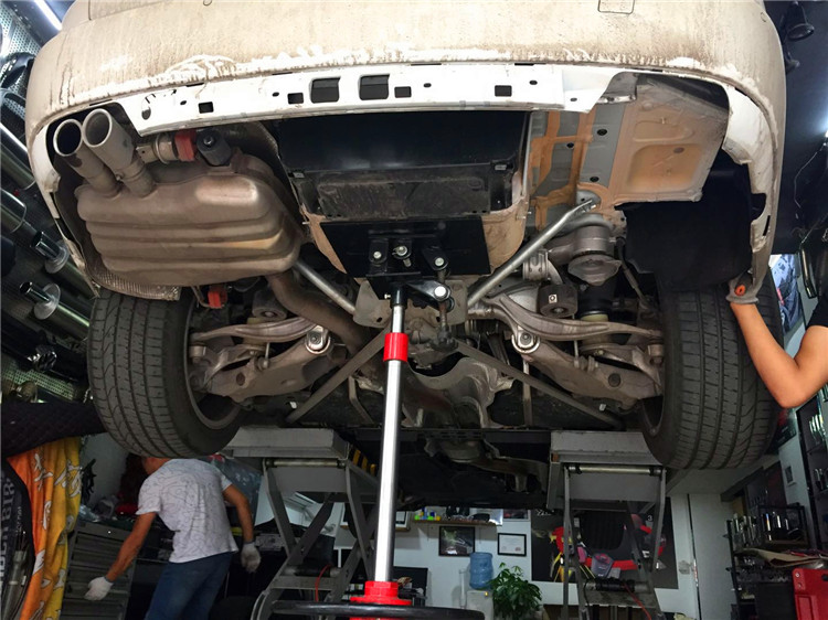 寶馬528GT改裝方口尾喉套件原廠雙邊后唇