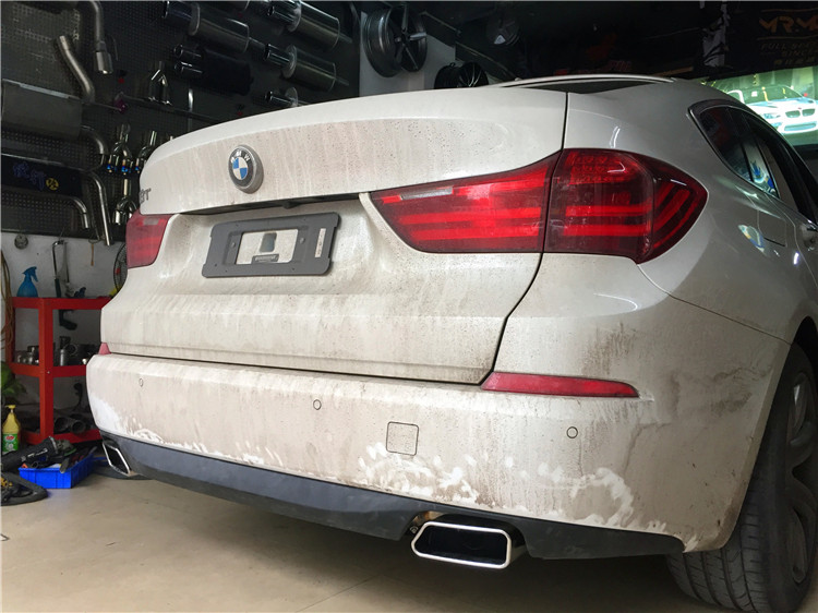 寶馬528GT改裝方口尾喉套件原廠雙邊后唇