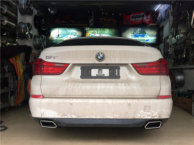 寶馬528GT改裝方口尾喉套件原廠雙邊后唇