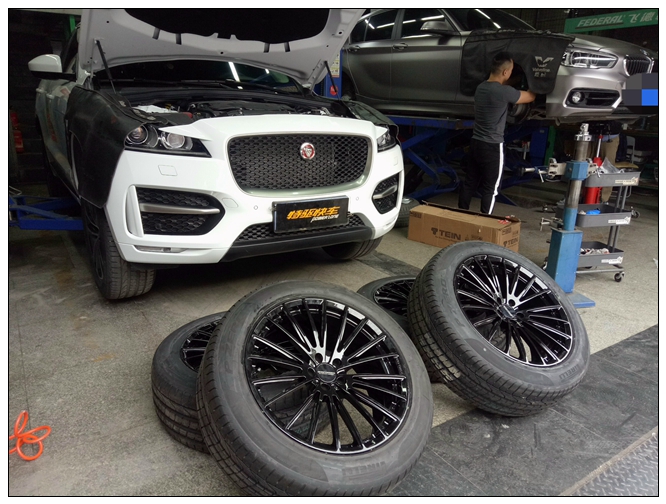 捷豹F PACE改裝輪轂剎車