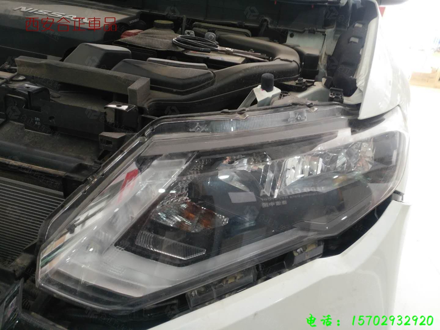 17款尼桑奇駿改大燈總成