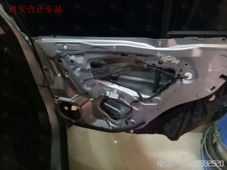 斯巴魯音響改裝右后門(mén)