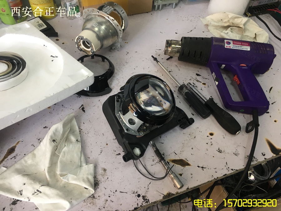 凱迪拉克大燈升級更換透鏡
