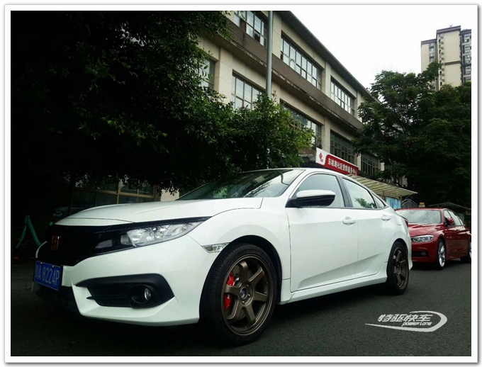 十代思域改裝AP9090大六活塞剎車卡鉗套裝