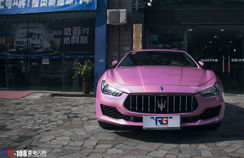 車身改色貼膜,瑪莎拉蒂汽車車身改色,英國RG瑞集汽車車身改色貼膜,汽車改色貼膜,汽車改色