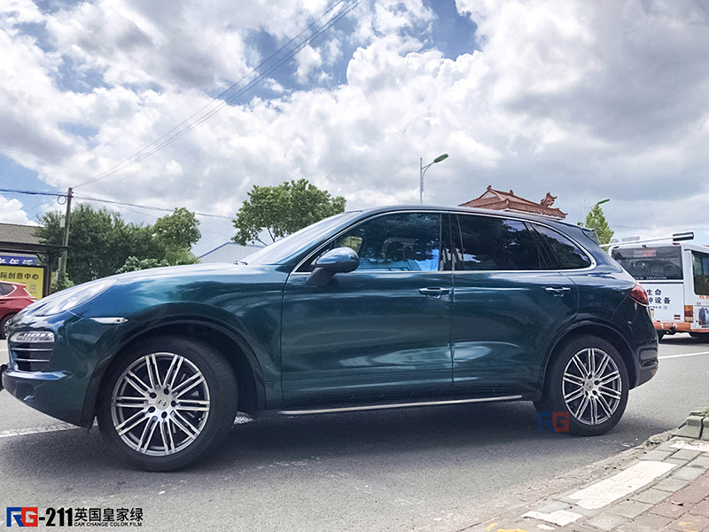 車身改色貼膜,保時捷卡宴汽車車身改色,英國RG瑞集汽車車身改色貼膜,汽車改色貼膜,汽車改色