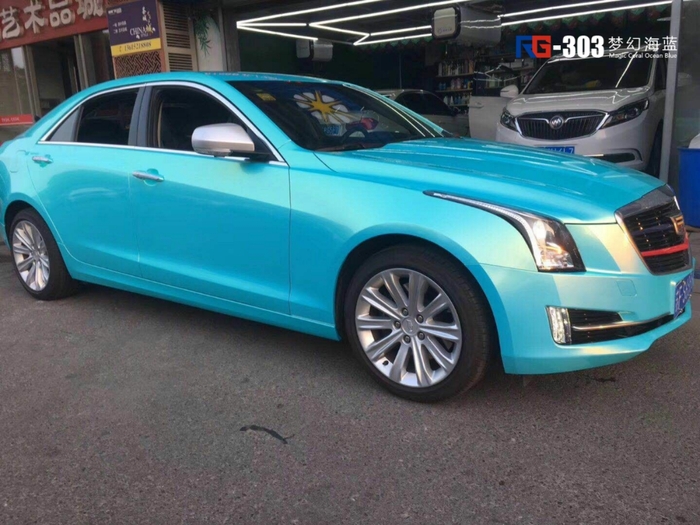 凱迪拉克ATS汽車改色,凱迪拉克改色貼膜,車身改色,汽車改色加盟,RG瑞集改色貼膜,汽車改色培訓(xùn)
