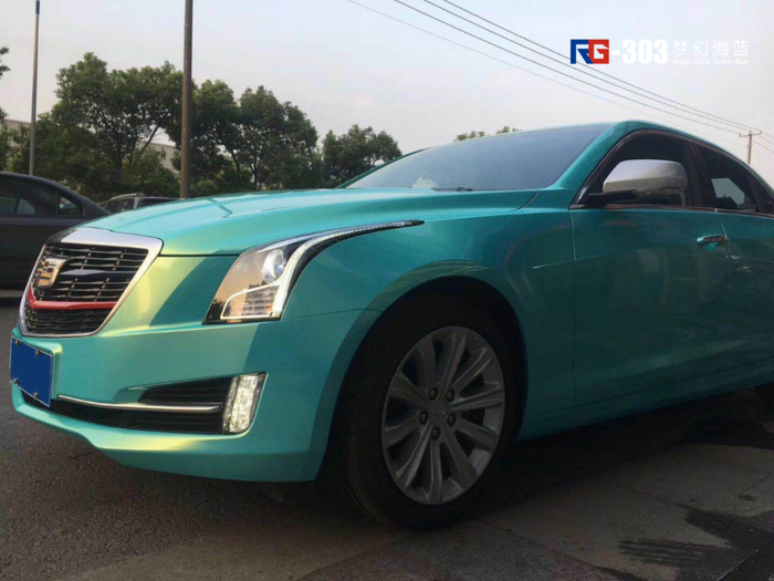 凱迪拉克ATS汽車改色,凱迪拉克改色貼膜,車身改色,汽車改色加盟,RG瑞集改色貼膜,汽車改色培訓(xùn)