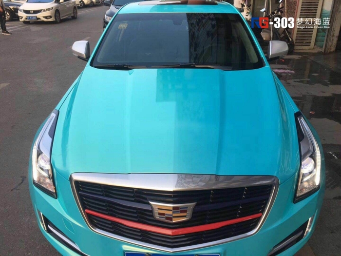 凱迪拉克ATS汽車改色,凱迪拉克改色貼膜,車身改色,汽車改色加盟,RG瑞集改色貼膜,汽車改色培訓(xùn)