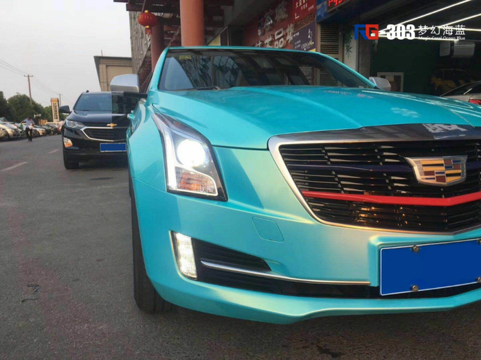 凱迪拉克ATS汽車改色,凱迪拉克改色貼膜,車身改色,汽車改色加盟,RG瑞集改色貼膜,汽車改色培訓(xùn)