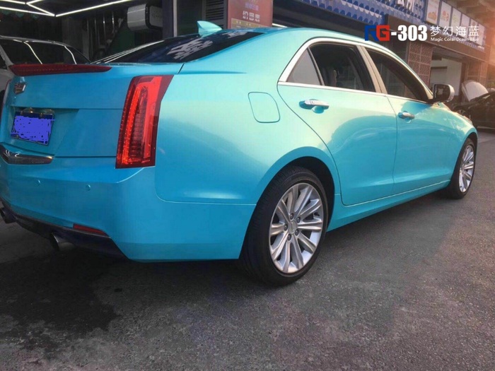 凱迪拉克ATS汽車改色,凱迪拉克改色貼膜,車身改色,汽車改色加盟,RG瑞集改色貼膜,汽車改色培訓(xùn)