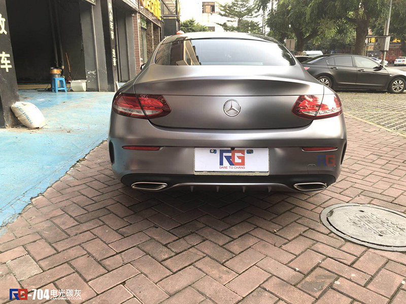 奔馳C200車身改色貼膜,奔馳汽車車身改色貼膜,英國RG瑞集汽車車身改色貼膜