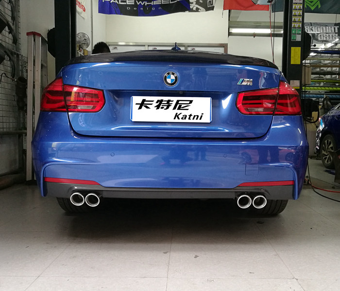 成都寶馬320im改裝MRG中尾段閥門排氣管
