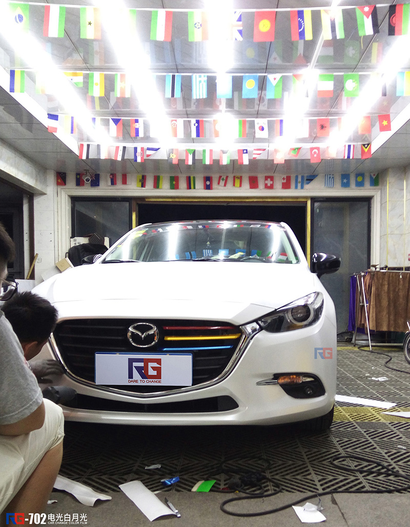 汽車車身改色貼膜,馬自達(dá)汽車改色貼膜,RG瑞集汽車改色貼膜,汽車改色,車身改色貼膜