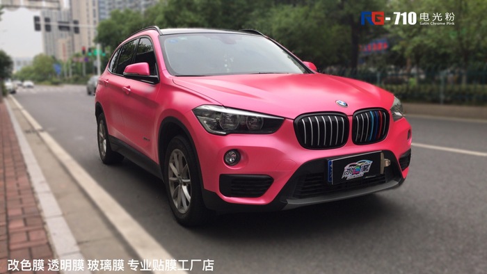 寶馬X1汽車改色,寶馬車身改色,汽車改色加盟,RG瑞集汽車改色貼膜,汽車改色培訓