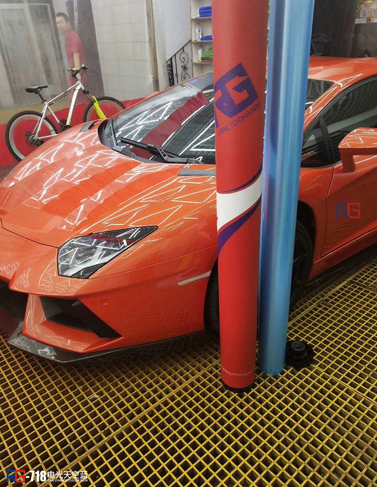 蘭博基尼汽車改色,車身改色,汽車改色加盟,RG瑞集汽車改色貼膜,汽車改色培訓(xùn)