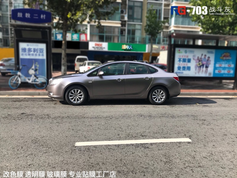 別克英朗汽車車身改色貼膜,別克汽車改色貼膜,英國RG瑞集汽車車身改色貼膜