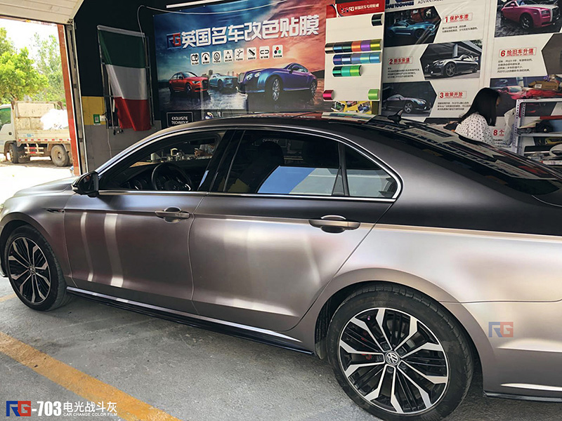 大眾凌度汽車車身改色貼膜,汽車車身改色貼膜,英國RG瑞集汽車車身改色貼膜