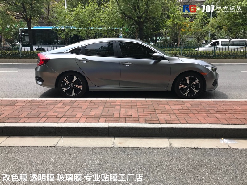 本田思域汽車(chē)車(chē)身改色貼膜,汽車(chē)車(chē)身改色貼膜,英國(guó)RG瑞集汽車(chē)車(chē)身改色貼膜