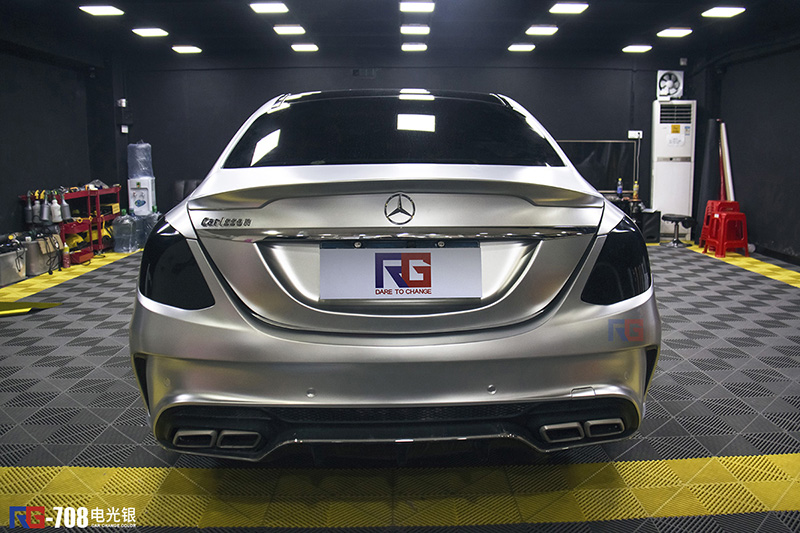 奔馳C級(jí)汽車(chē)車(chē)身改色貼膜,奔馳汽車(chē)車(chē)身改色貼膜,英國(guó)RG瑞集汽車(chē)車(chē)身改色貼膜