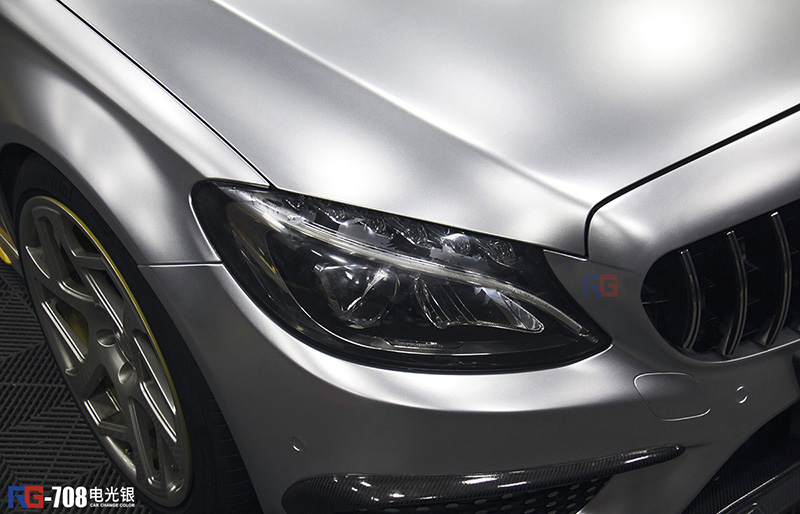 奔馳C級(jí)汽車(chē)車(chē)身改色貼膜,奔馳汽車(chē)車(chē)身改色貼膜,英國(guó)RG瑞集汽車(chē)車(chē)身改色貼膜