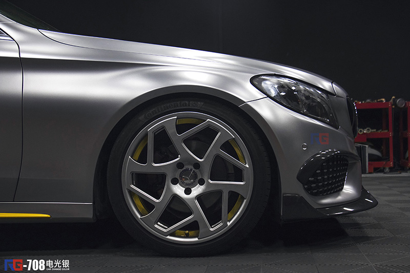 奔馳C級(jí)汽車(chē)車(chē)身改色貼膜,奔馳汽車(chē)車(chē)身改色貼膜,英國(guó)RG瑞集汽車(chē)車(chē)身改色貼膜