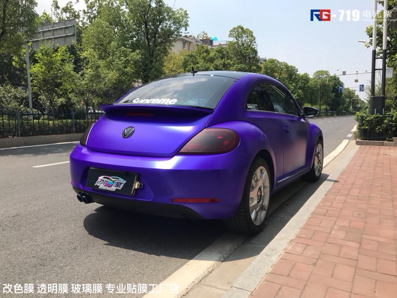 大眾甲殼蟲汽車改色,大眾車身改色,汽車改色加盟,RG瑞集汽車改色貼膜,汽車改色培訓(xùn)