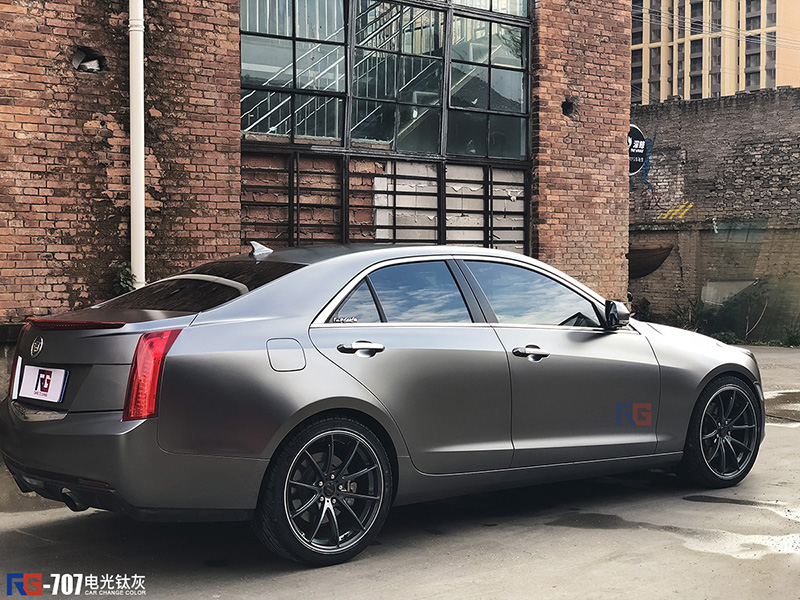 凱迪拉克ATS-L汽車車身改色貼膜,凱迪拉克汽車車身貼膜,英國RG瑞集汽車車身改色貼膜
