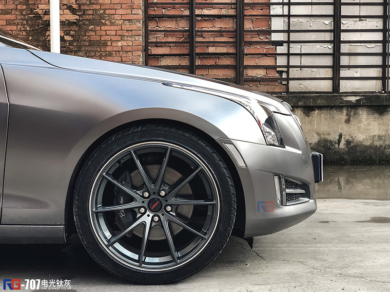 凱迪拉克ATS-L汽車車身改色貼膜,凱迪拉克汽車車身貼膜,英國RG瑞集汽車車身改色貼膜