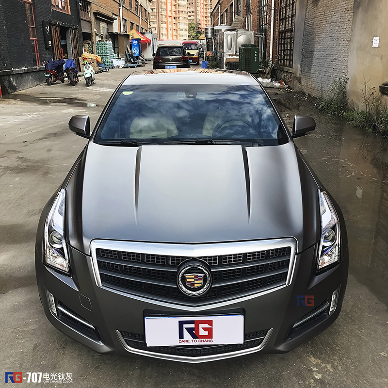 凱迪拉克ATS-L汽車車身改色貼膜,凱迪拉克汽車車身貼膜,英國RG瑞集汽車車身改色貼膜