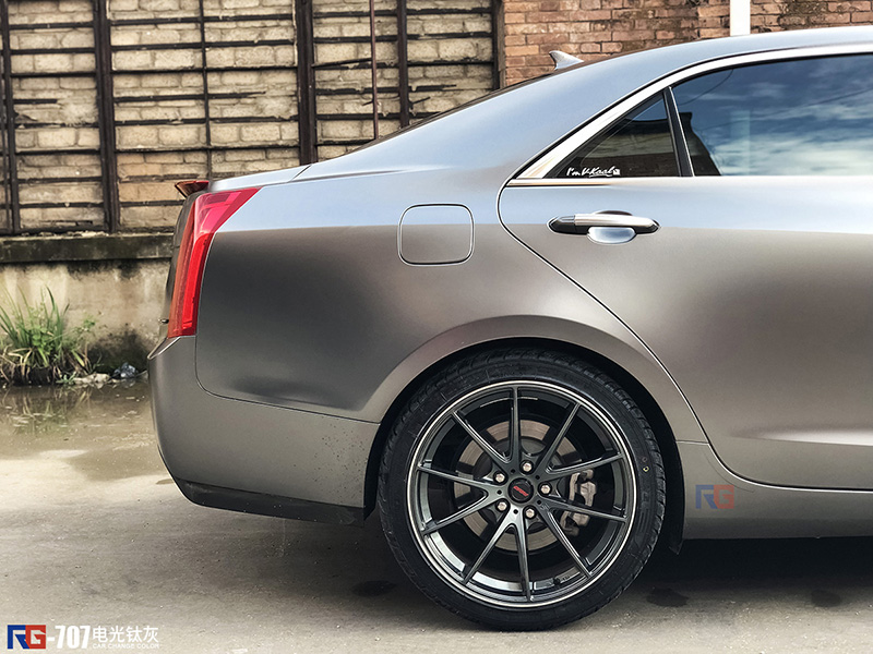 凱迪拉克ATS-L汽車車身改色貼膜,凱迪拉克汽車車身貼膜,英國RG瑞集汽車車身改色貼膜