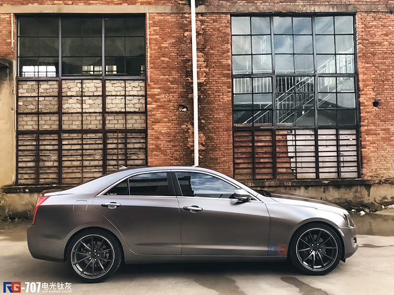 凱迪拉克ATS-L汽車車身改色貼膜,凱迪拉克汽車車身貼膜,英國RG瑞集汽車車身改色貼膜