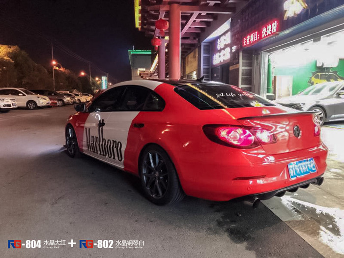 大眾CC車身改色膜,大眾汽車車身改色,英國RG瑞集汽車改色膜,汽車改色貼膜,汽車改色