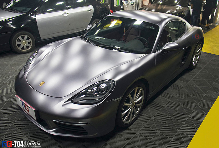 保時(shí)捷718汽車改色,保時(shí)捷改色貼膜,汽車改色加盟,RG瑞集汽車改色膜,汽車改色培訓(xùn)