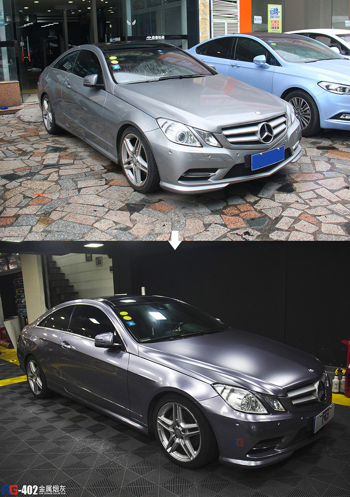 奔馳E260汽車改色,奔馳車身改色,汽車改色加盟,RG瑞集汽車改色貼膜,汽車改色培訓(xùn)
