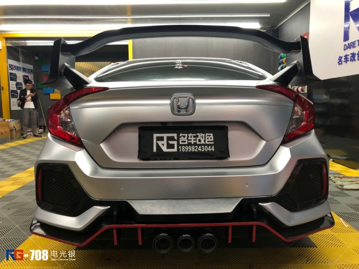 本田思域汽車改色,本田車身改色,汽車改色加盟,RG瑞集汽車改色貼膜,汽車改色培訓(xùn)