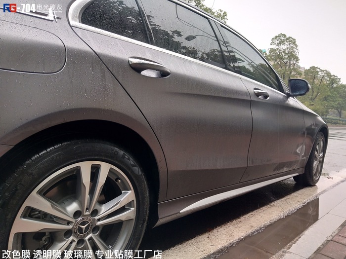 奔馳C級汽車改色,奔馳車身改色,汽車改色加盟,RG瑞集汽車改色貼膜,汽車改色培訓(xùn)