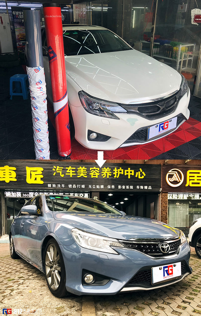 豐田銳志汽車改色,豐田汽車改色貼膜,汽車改色加盟,RG瑞集汽車改色貼膜,汽車改色培訓(xùn)