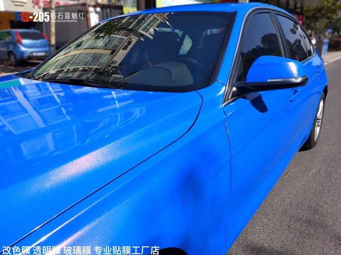 寶馬3系汽車改色,寶馬車身改色,汽車改色加盟,RG瑞集汽車改色貼膜,汽車改色培訓(xùn)