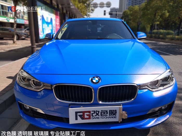 寶馬3系汽車改色,寶馬車身改色,汽車改色加盟,RG瑞集汽車改色貼膜,汽車改色培訓(xùn)