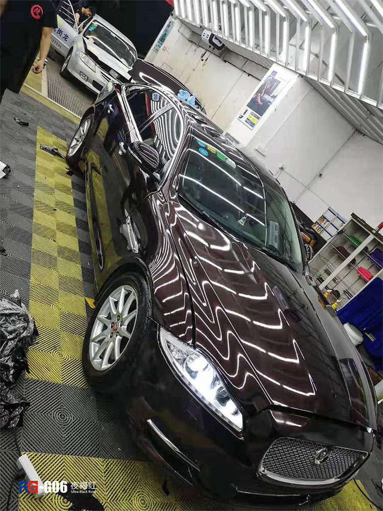 捷豹XJ汽車改色,捷豹改色貼膜,汽車改色加盟,RG瑞集汽車改色貼膜,汽車改色培訓(xùn)