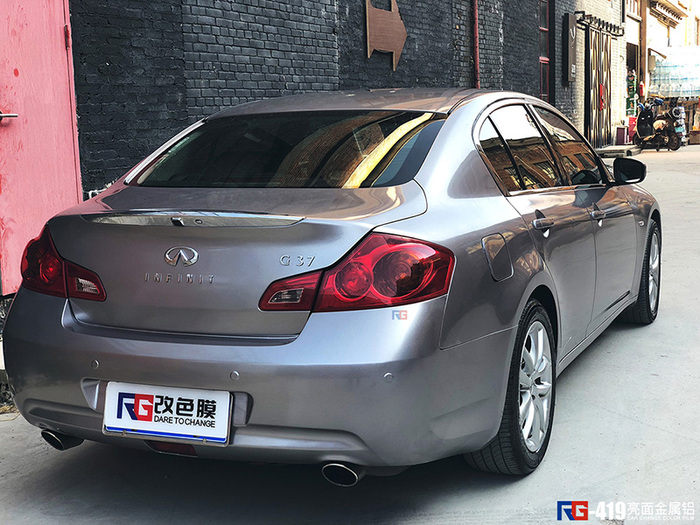 英菲尼迪G37汽車改色,英菲尼迪車身改色,汽車改色加盟,RG瑞集汽車改色貼膜,汽車改色培訓(xùn)