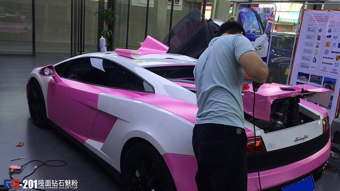 蘭博基尼汽車改色,蘭博基尼車身改色,汽車改色加盟,RG瑞集汽車改色貼膜,汽車改色培訓(xùn)